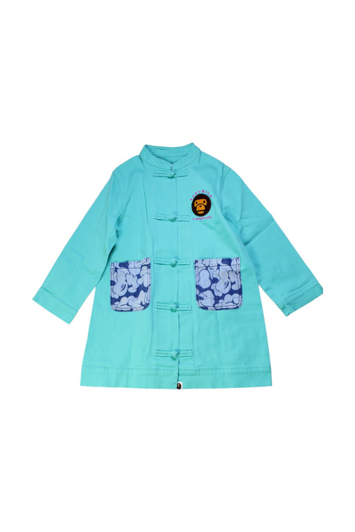 A Blue Coats from Bape by A Bathing Ape in size 5T for girl. (Front View)
