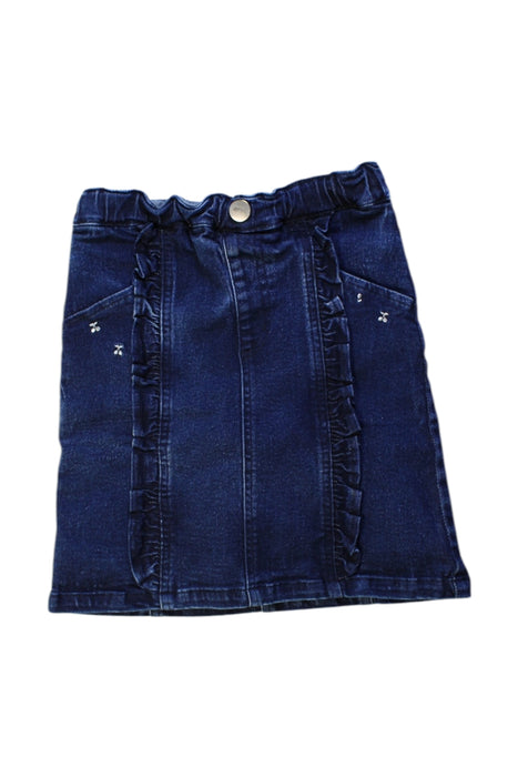 A Navy Short Skirts from Petit Main in size 7Y for girl. (Front View)