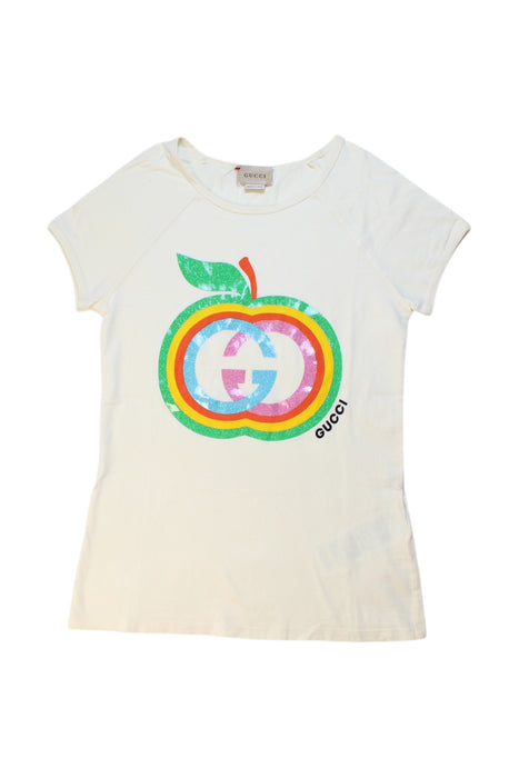 A Multicolour Short Sleeve T Shirts from Gucci in size 10Y for girl. (Front View)