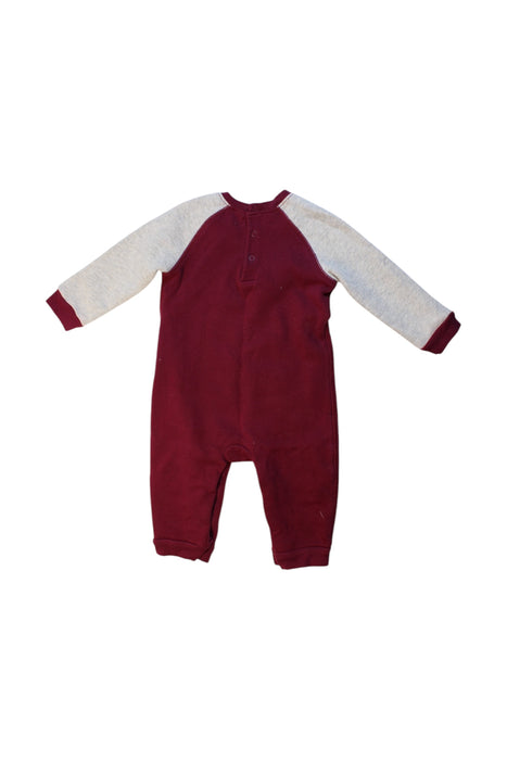 A Burgundy Long Sleeve Rompers from Ralph Lauren in size 6-12M for boy. (Back View)