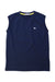 A Navy Sleeveless T Shirts from Blue Dog Baby in size 6T for boy. (Back View)