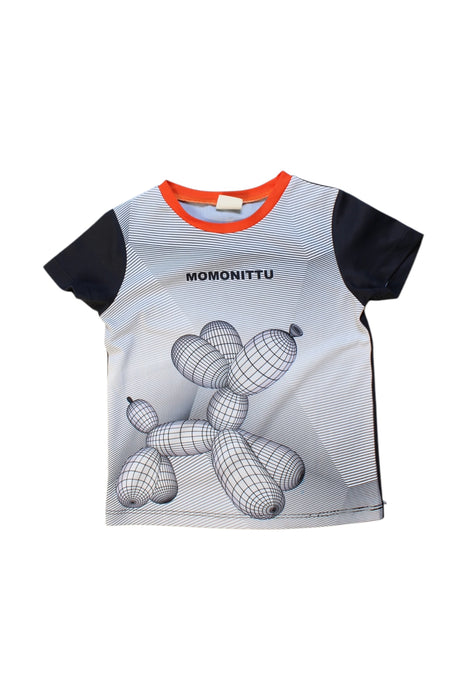 A Multicolour Short Sleeve T Shirts from Momonittu in size 6T for boy. (Front View)