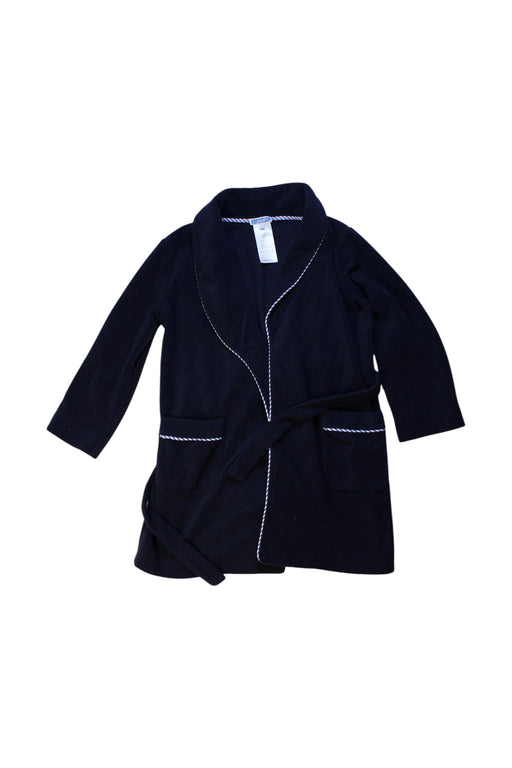 A Black Bathrobes from Jacadi in size 6T for girl. (Front View)
