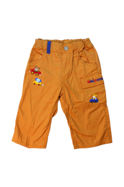 A Orange Casual Pants from Miki House in size 6T for boy. (Front View)
