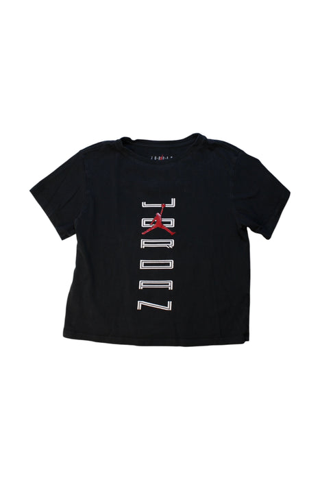 A Black Short Sleeve T Shirts from Air Jordan in size 12Y for boy. (Front View)