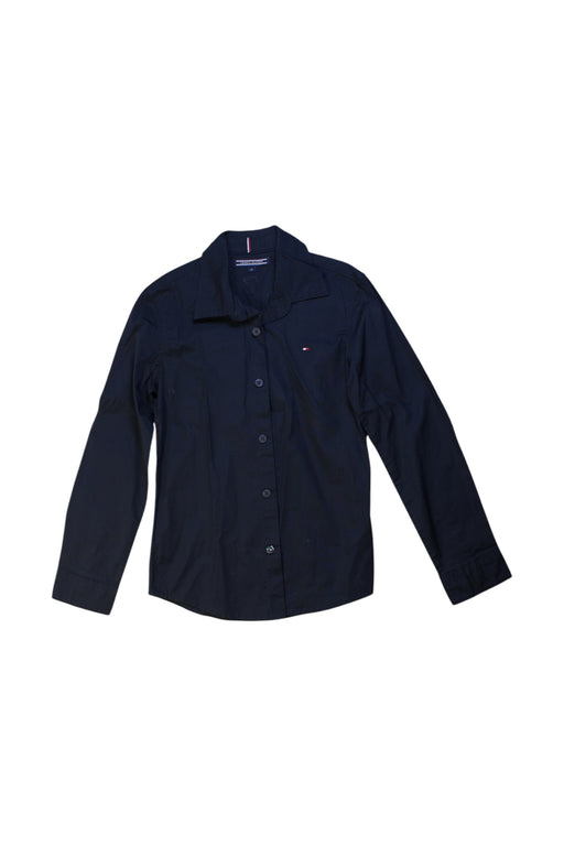 A Navy Long Sleeve Shirts from Tommy Hilfiger in size 7Y for boy. (Front View)