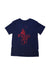 A Navy Short Sleeve T Shirts from Polo Ralph Lauren in size 8Y for boy. (Front View)