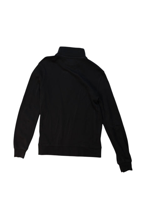 A Black Zippered Sweatshirts from Polo Ralph Lauren in size 7Y for boy. (Back View)