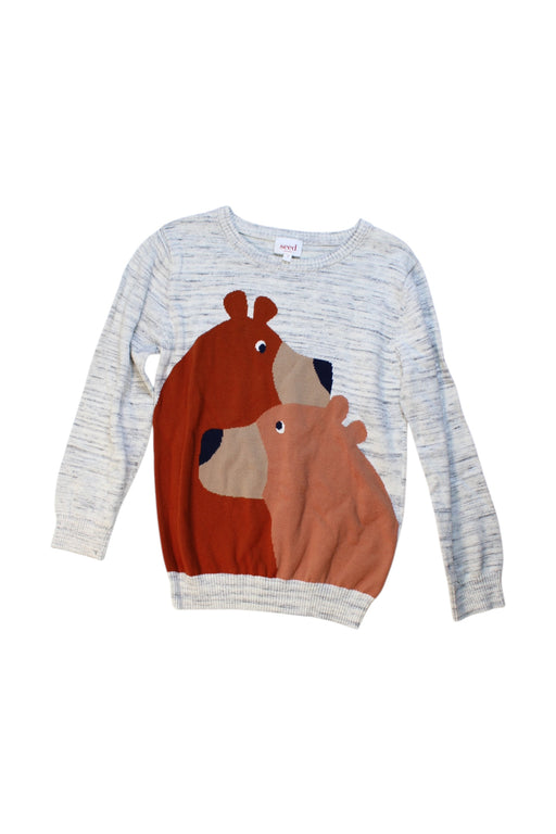 A Multicolour Long Sleeve Tops from Seed in size 7Y for boy. (Front View)