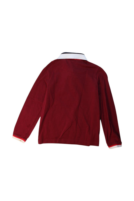 A Burgundy Long Sleeve Polos from Jacadi in size 8Y for boy. (Back View)