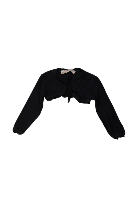 A Black Cardigans from Monnalisa in size 2T for girl. (Front View)