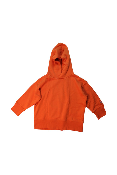 A Orange Hooded Sweatshirts from Green Label Relaxing in size 4T for boy. (Front View)