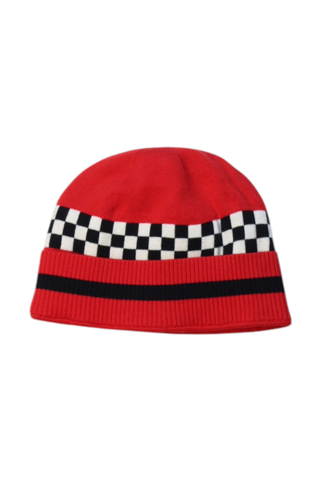 A Red Winter Hats from Ferrari in size O/S for neutral. (Back View)