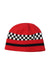 A Red Winter Hats from Ferrari in size O/S for neutral. (Back View)