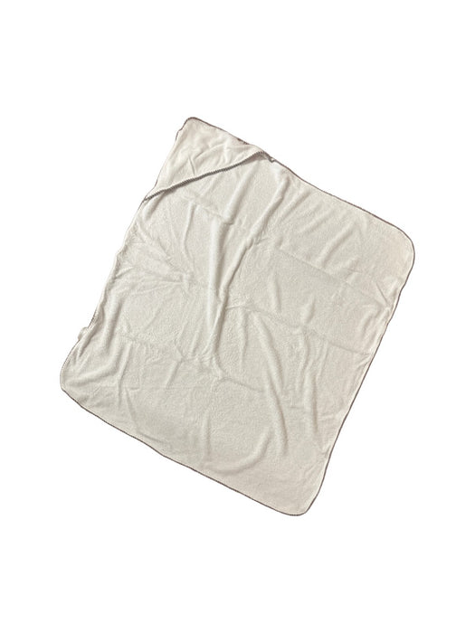 A White Towels from Malabar Baby in size 0-3M for neutral. (Front View)