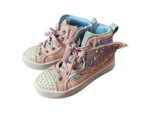 A Pink Sneakers from Skechers in size 5T for girl. (Front View)