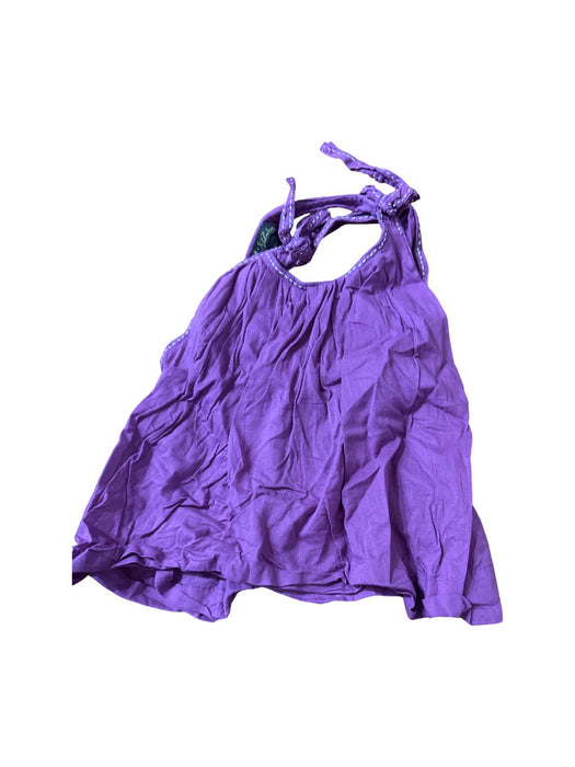 A Purple Sleeveless Shirts from Velveteen in size 6T for girl. (Front View)