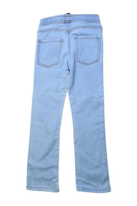 A Blue Casual Pants from Petit Bateau in size 6T for boy. (Back View)