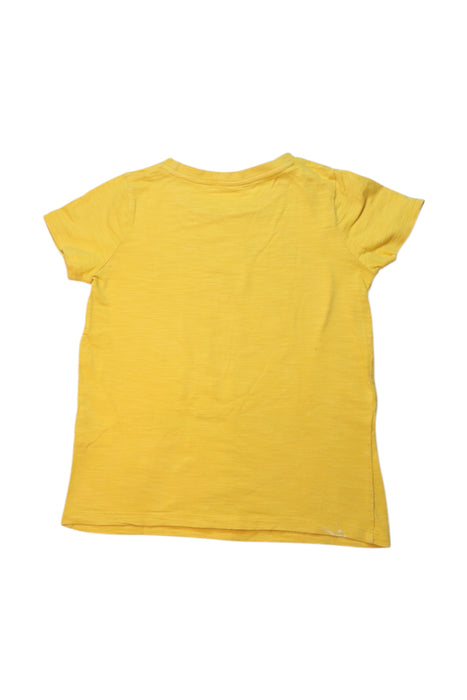 A Yellow Short Sleeve T Shirts from Seed in size 5T for boy. (Back View)