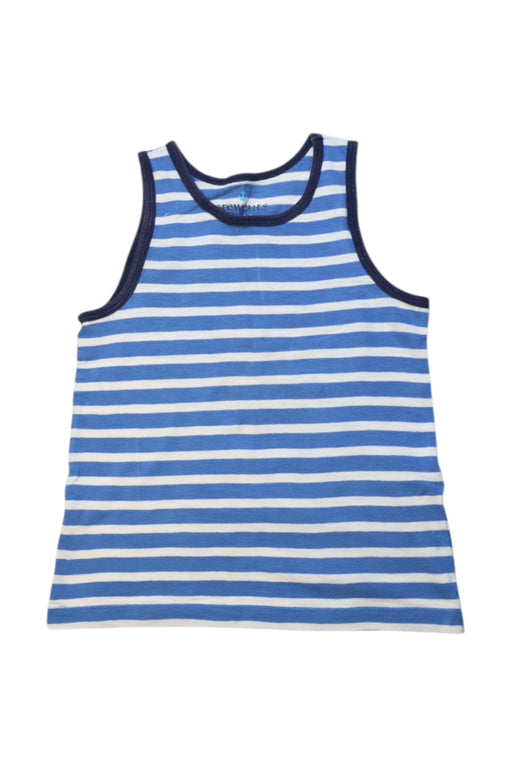 A Blue Sleeveless T Shirts from Crewcuts in size 4T for boy. (Front View)