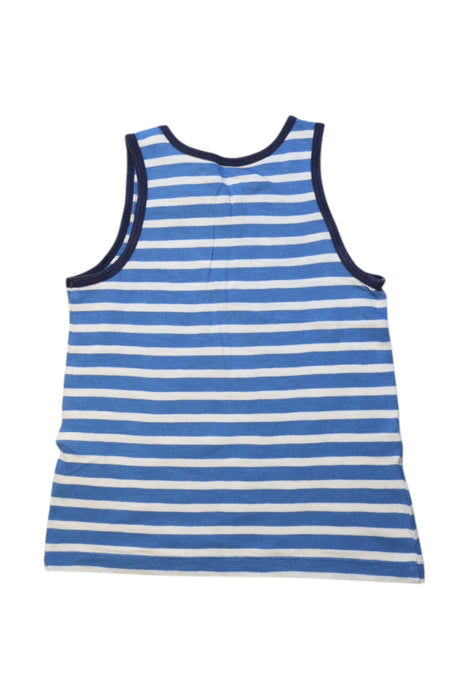 A Blue Sleeveless T Shirts from Crewcuts in size 4T for boy. (Back View)