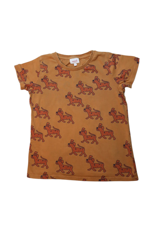 A Orange Short Sleeve T Shirts from Seed in size 8Y for boy. (Front View)