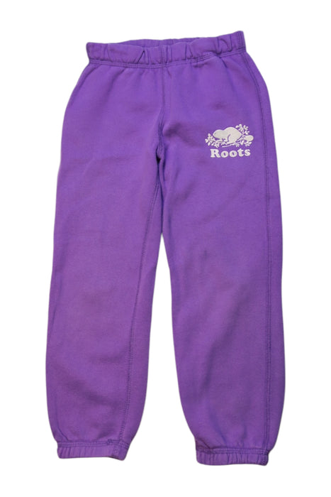 A Purple Sweatpants from Roots in size 5T for neutral. (Front View)