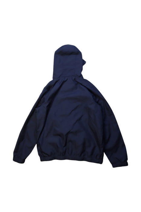 A Navy Rain Jackets from Seed in size 6T for boy. (Back View)