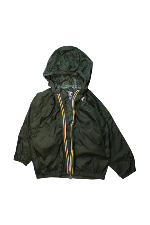A Green Puffer/Quilted Coats & Outerwear from K-Way in size 4T for boy. (Front View)
