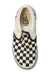 A Black Slip Ons from Vans in size 5T for neutral. (Front View)