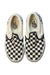 A Black Slip Ons from Vans in size 5T for neutral. (Back View)