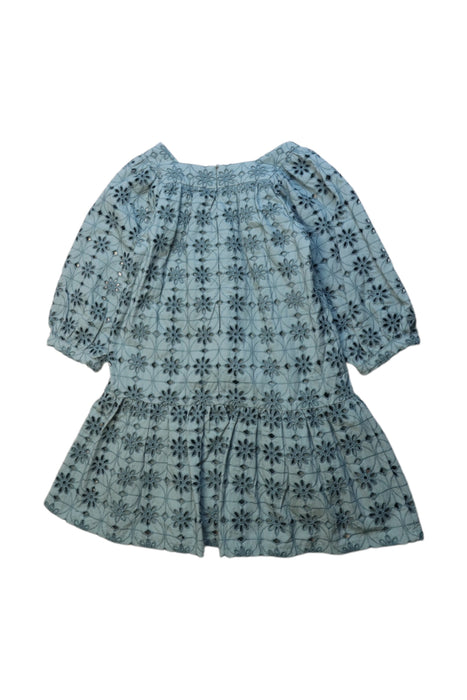 A Blue Long Sleeve Dresses from Tartine et Chocolat in size 8Y for girl. (Back View)
