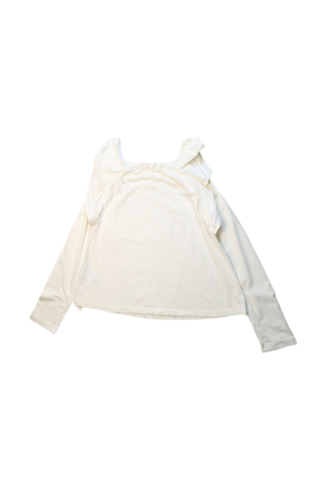 A White Long Sleeve Tops from Crewcuts in size 7Y for girl. (Back View)