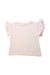 A Pink Short Sleeve Tops from Crewcuts in size 5T for girl. (Front View)