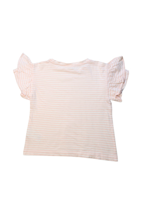 A Pink Short Sleeve Tops from Crewcuts in size 5T for girl. (Back View)