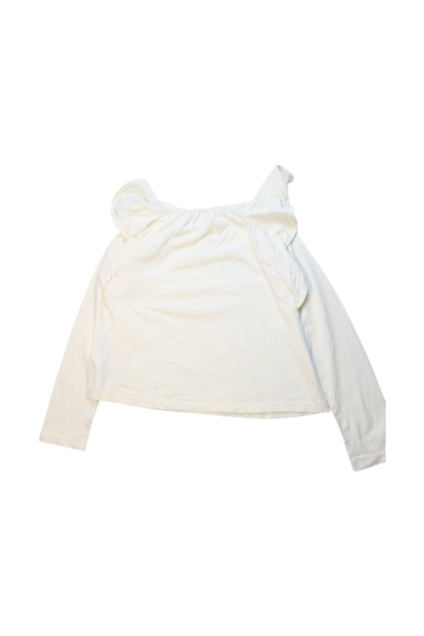 A White Long Sleeve Tops from Crewcuts in size 5T for girl. (Back View)