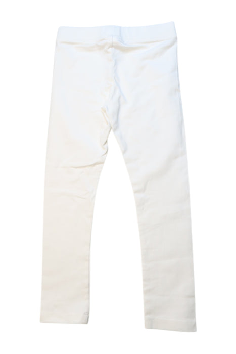 A White Leggings from Crewcuts in size 4T for girl. (Back View)