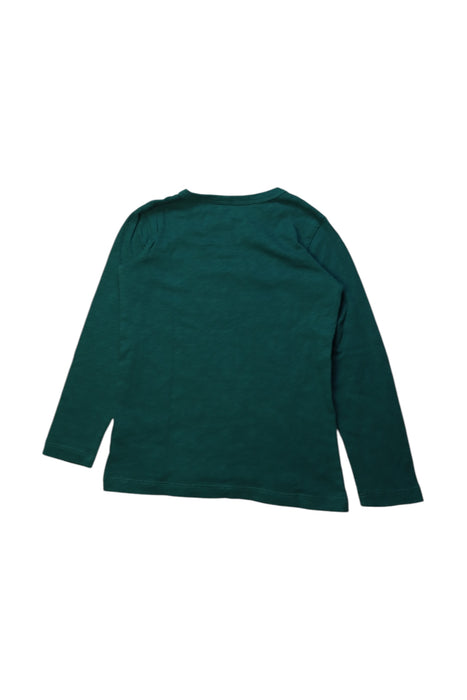 A Green Long Sleeve T Shirts from Crewcuts in size 4T for girl. (Back View)