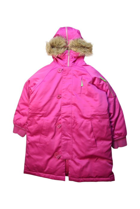 A Pink Puffer/Quilted Coats & Outerwear from Ralph Lauren in size 6T for girl. (Front View)