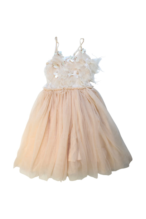 A Peach Sleeveless Dresses from Tutu Du Monde in size 8Y for girl. (Front View)