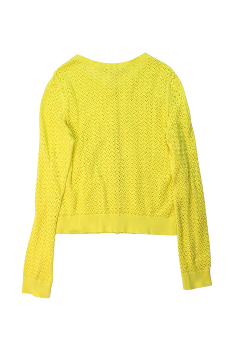A Yellow Cardigans from Bonpoint in size 8Y for girl. (Back View)