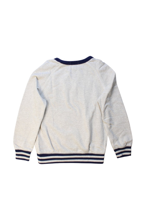 A White Crewneck Sweatshirts from Polo Ralph Lauren in size 5T for boy. (Back View)