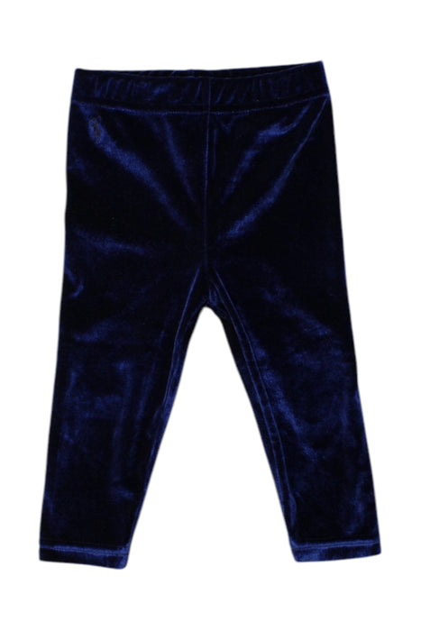A Navy Leggings from Ralph Lauren in size 6-12M for girl. (Front View)