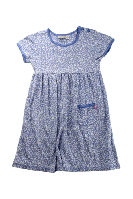 A Blue Short Sleeve Dresses from Jojo Maman Bébé in size 5T for girl. (Front View)
