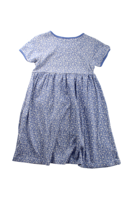 A Blue Short Sleeve Dresses from Jojo Maman Bébé in size 5T for girl. (Back View)