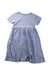 A Blue Short Sleeve Dresses from Jojo Maman Bébé in size 5T for girl. (Back View)