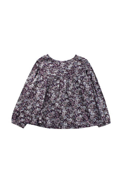 A Multicolour Long Sleeve Tops from Little Mercerie in size 4T for girl. (Front View)