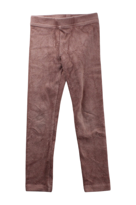 A Brown Leggings from Crewcuts in size 6T for girl. (Front View)