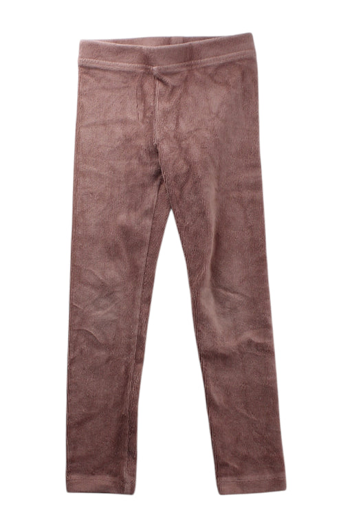 A Brown Leggings from Crewcuts in size 6T for girl. (Front View)