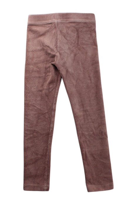 A Brown Leggings from Crewcuts in size 6T for girl. (Back View)